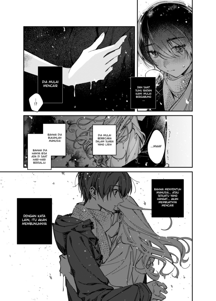 A Girl Who Only Appears on Snowy Days Chapter 00.1 Gambar 15