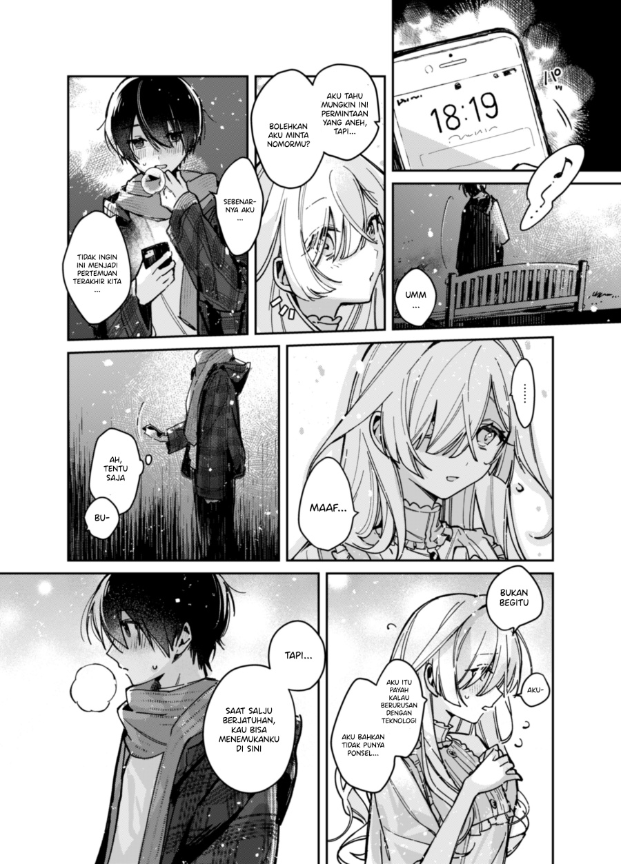 A Girl Who Only Appears on Snowy Days Chapter 00.1 Gambar 5