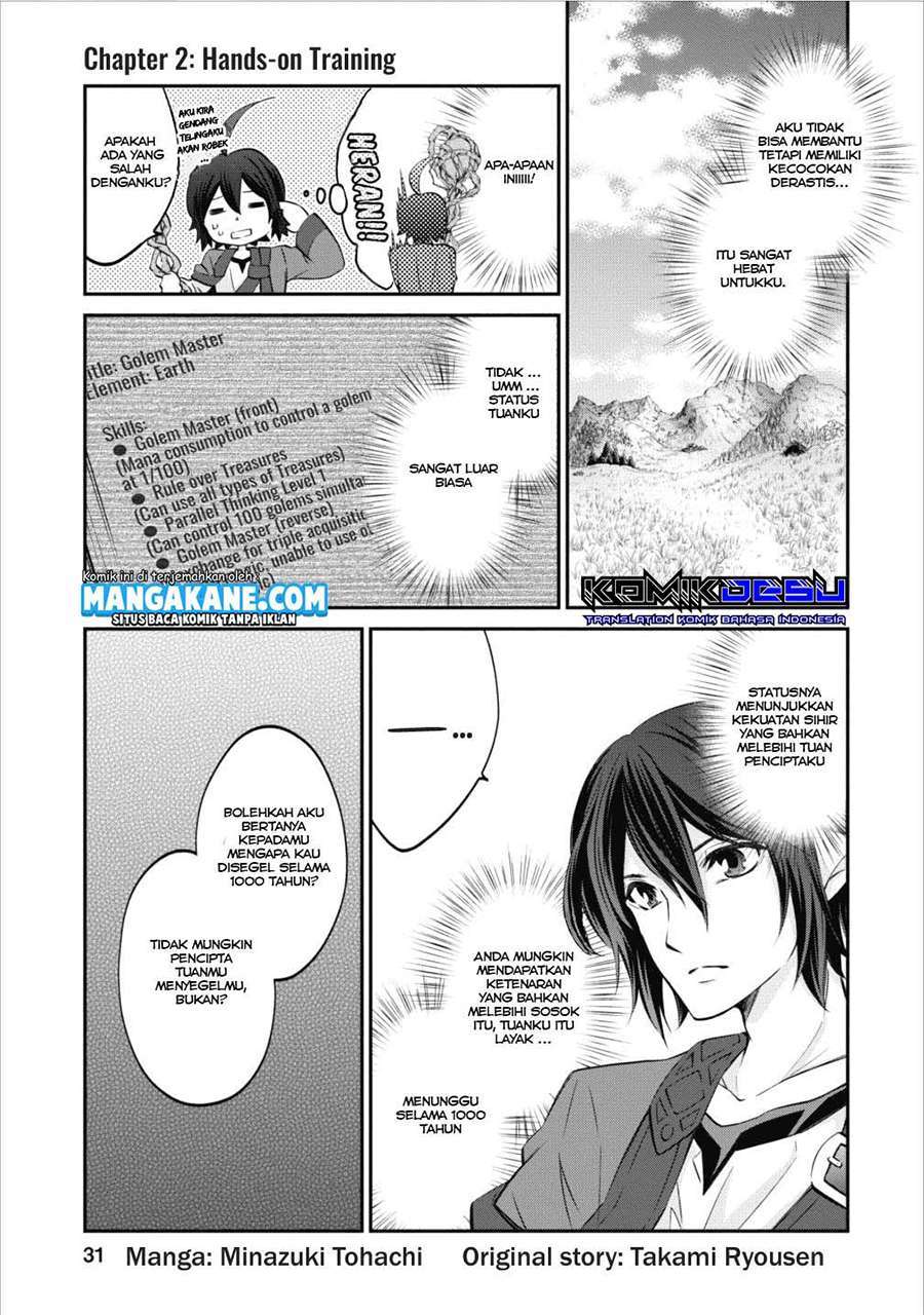 Baca Manga Arafoo Shachiku no Golem Master Chapter 2 Gambar 2