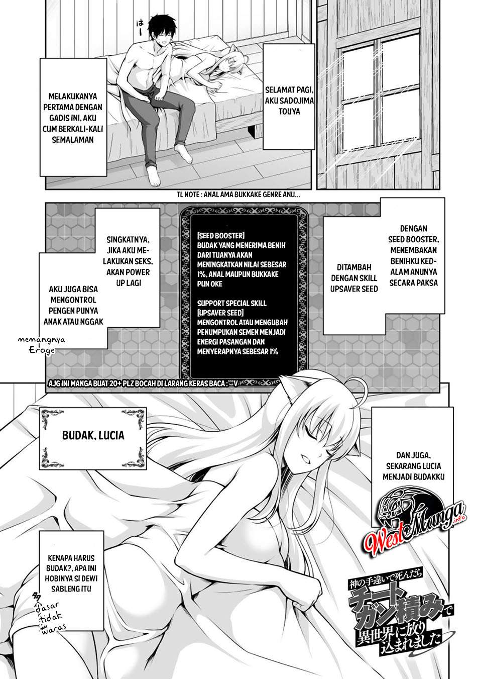 Baca Manga Kami No Techigai de Shindara Zumi de Isekai ni Hourikomare Mashita Chapter 03 Gambar 2