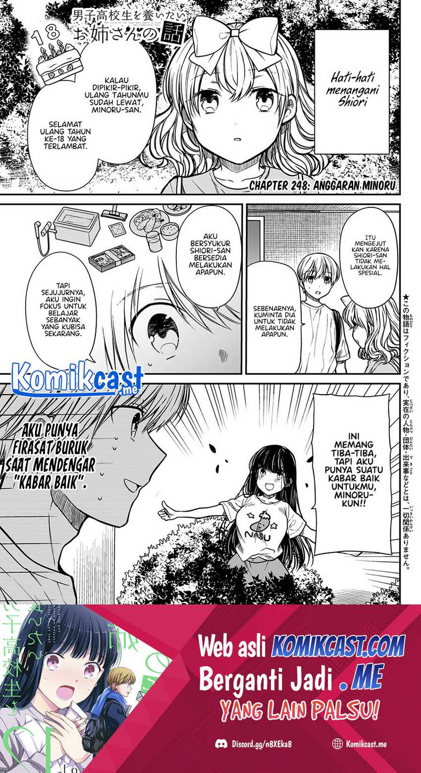 Baca Manga Danshi Koukousei wo Yashinaitai Onee-san no Hanashi Chapter 248 Gambar 2
