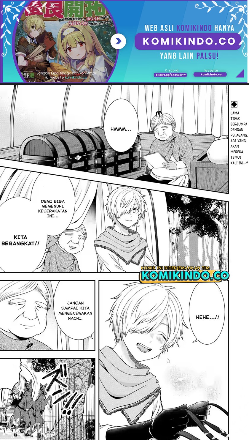 Baca Manga Tensei Ryoushu no Yuuryou Kaitaku: Zensei no Kioku o Ikashite White ni Tsutometara, Yuunou na Jinzai ga Atsumari Sugimashita Chapter 24.1 Gambar 2