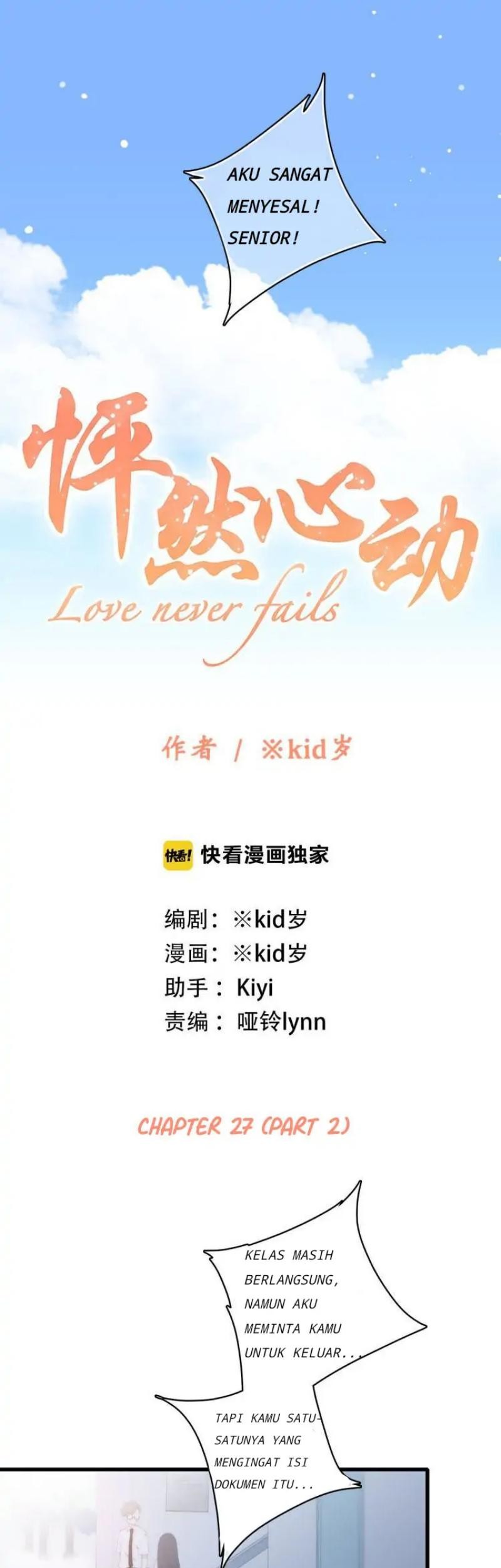 Baca Komik Love Never Fails Chapter 27.2 Gambar 1