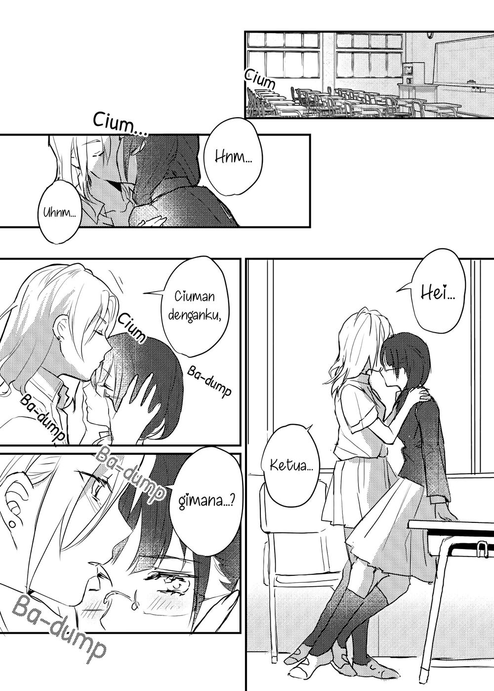 Baca Komik Delinquent High School Girl and Class Rep Chapter 00.1 Gambar 1