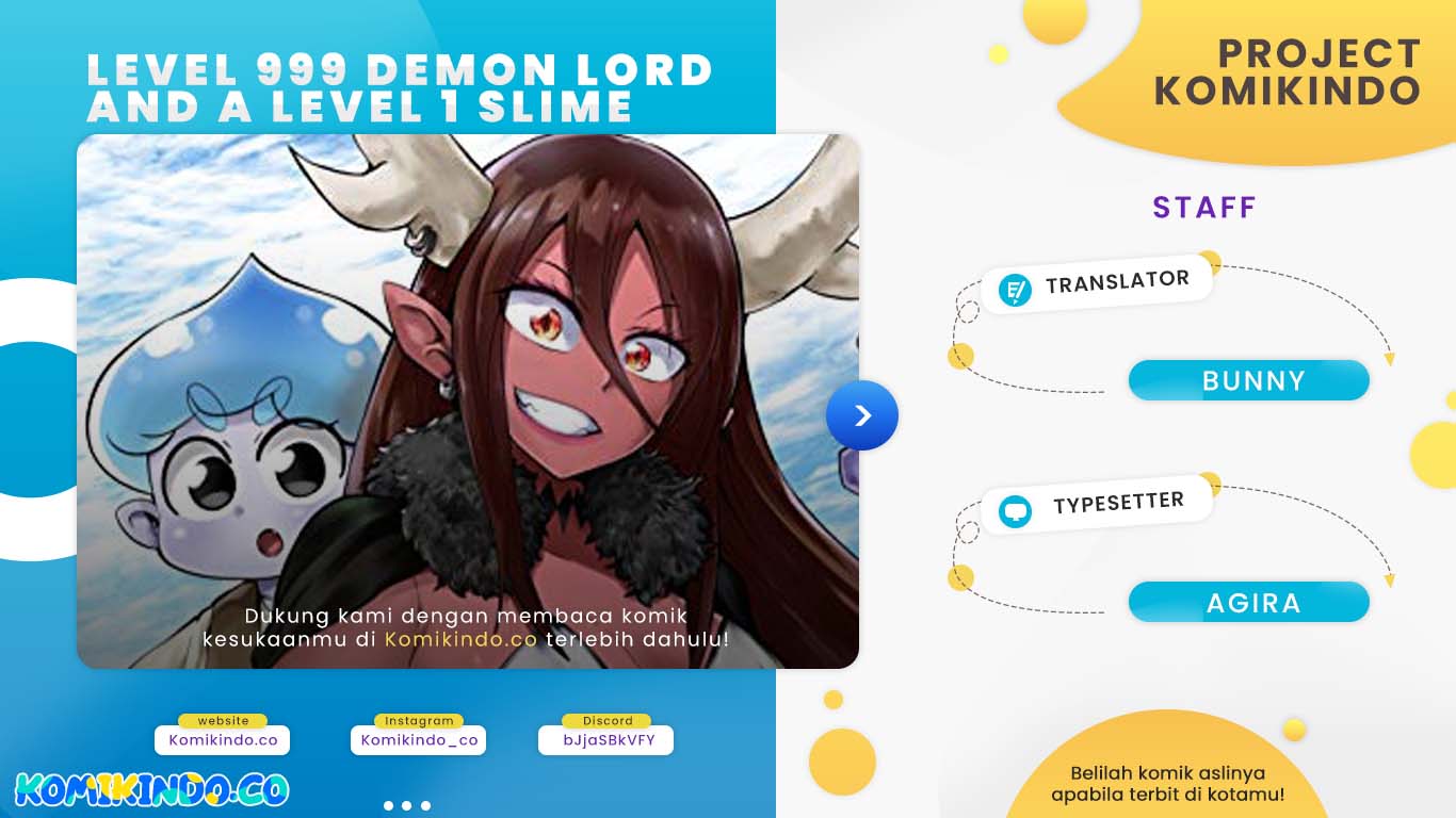 Baca Komik Level 999 Demon Lord and a Level 1 Slime Chapter 08 Gambar 1