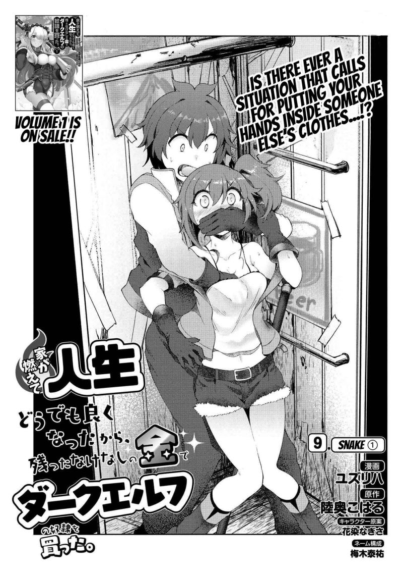Baca Manga Ie ga Moete Jinsei Dou Demo Yoku Natta kara, Nokotta Nakenashi no Kin de Dark Elf no Dorei o Katta Chapter 09.1 Gambar 2