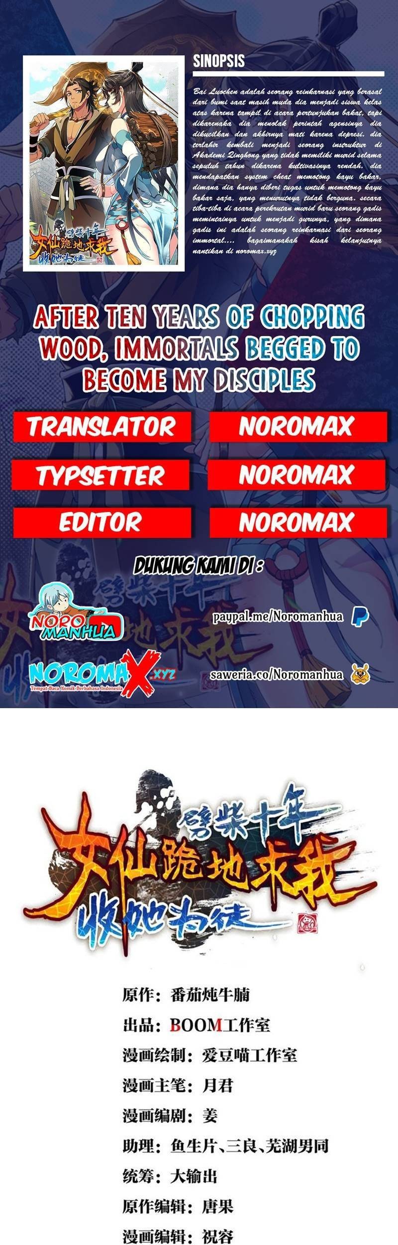 Baca Komik After Ten Years of Chopping Wood, Immortals Begged To Become My Disciples Chapter 05 Gambar 1