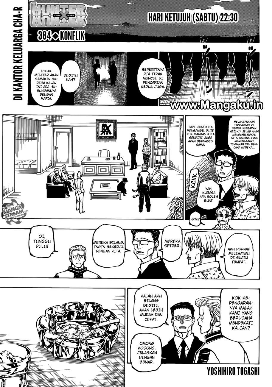 Baca Komik Hunter x Hunter Chapter 384 Gambar 1