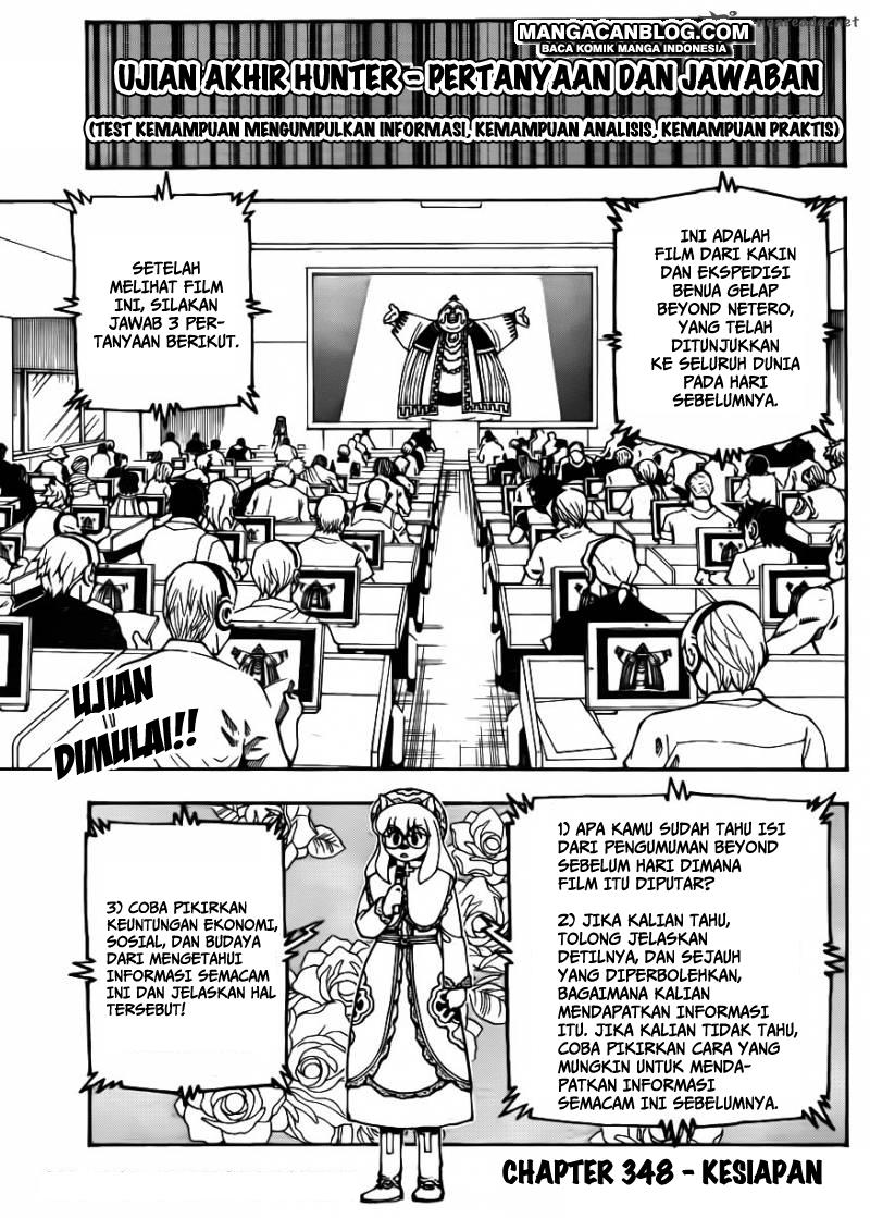 Baca Komik Hunter x Hunter Chapter 348 Gambar 1