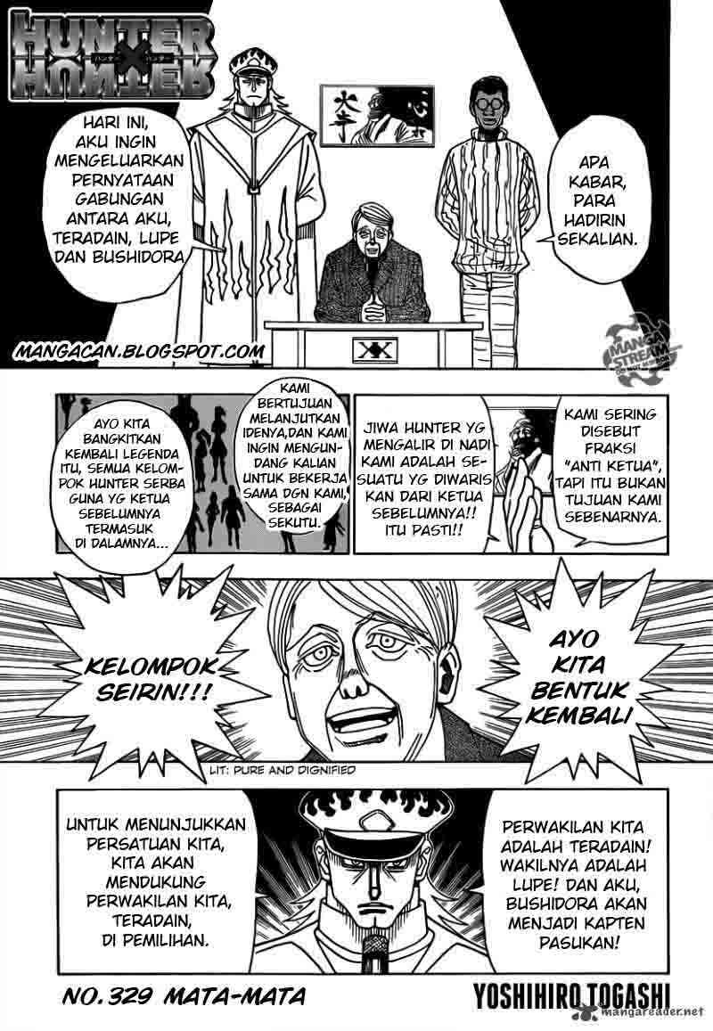 Baca Komik Hunter x Hunter Chapter 329 Gambar 1