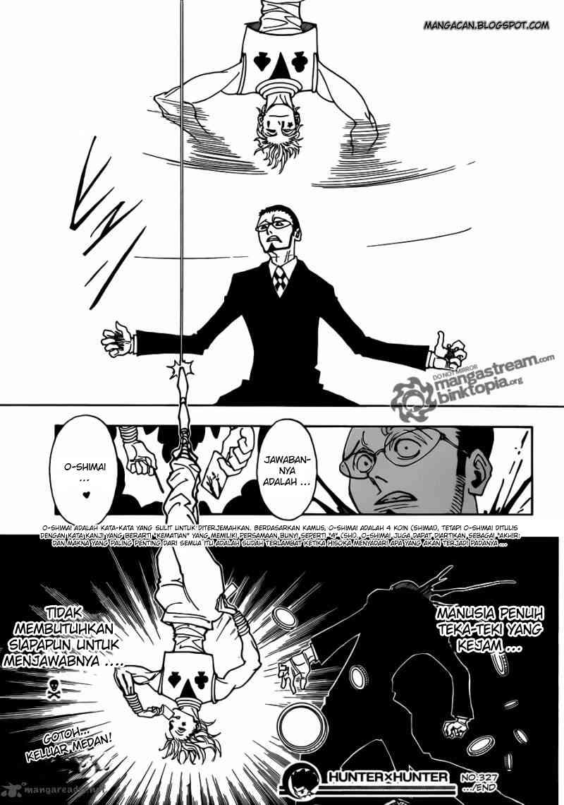 Hunter x Hunter Chapter 327 Gambar 20