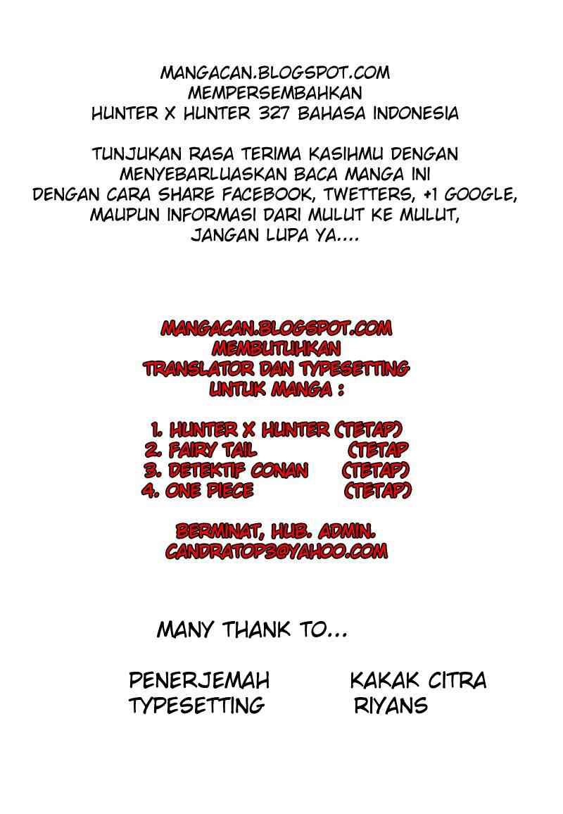 Hunter x Hunter Chapter 327 Gambar 9