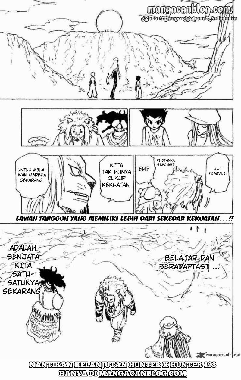 Hunter x Hunter Chapter 197 Gambar 16