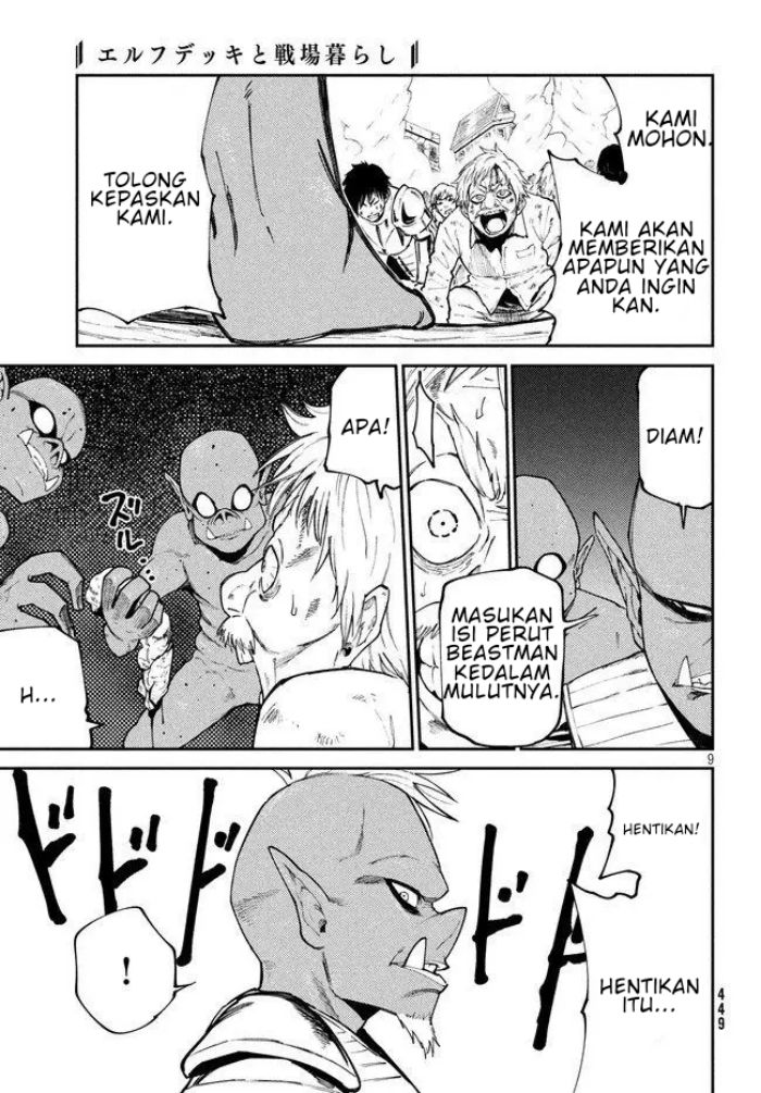 Elf Deck To Senjou Gurashi Chapter 08 Gambar 10
