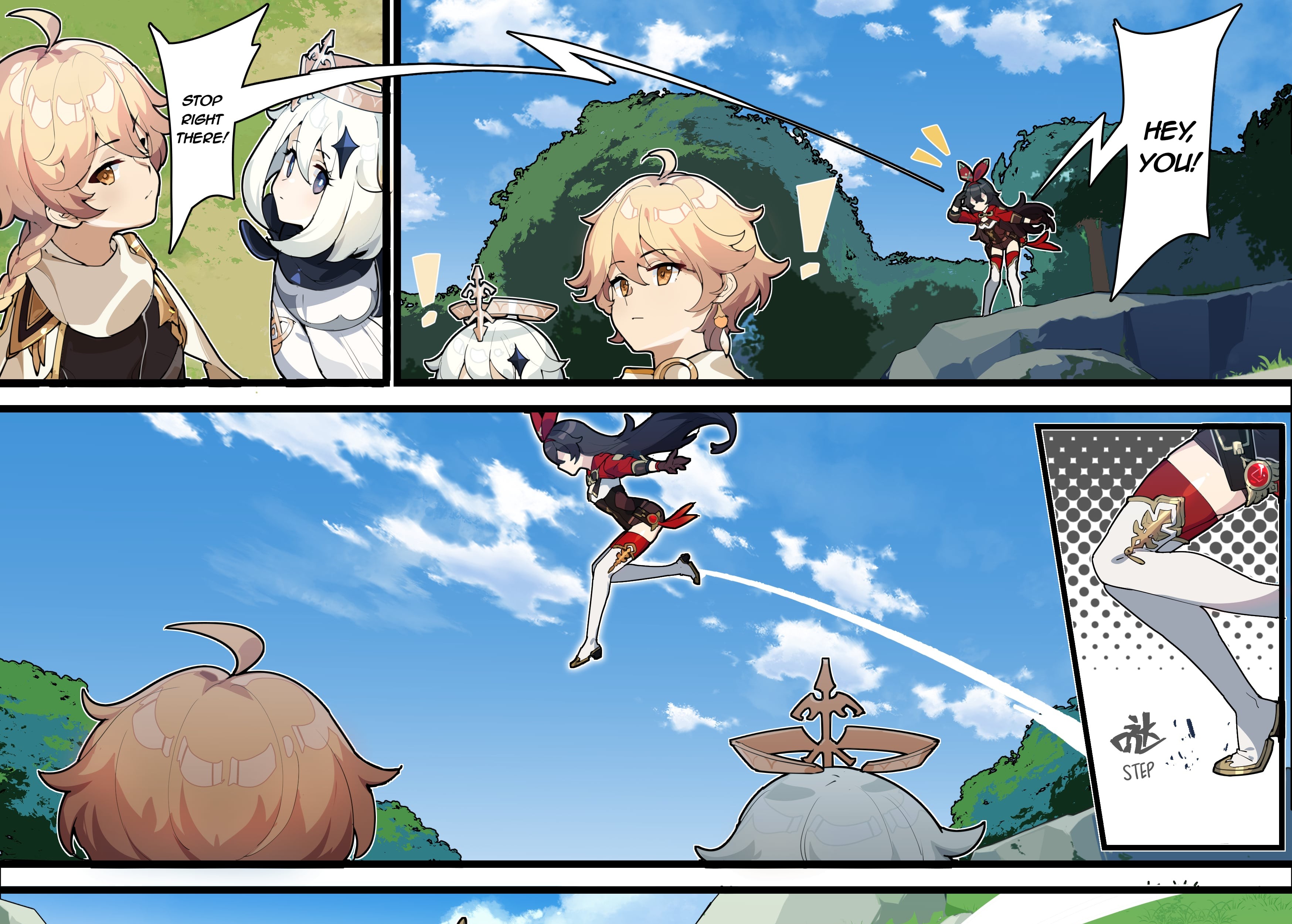 Baca Manhua Genshin Impact 4-koma Chapter 5 Gambar 2