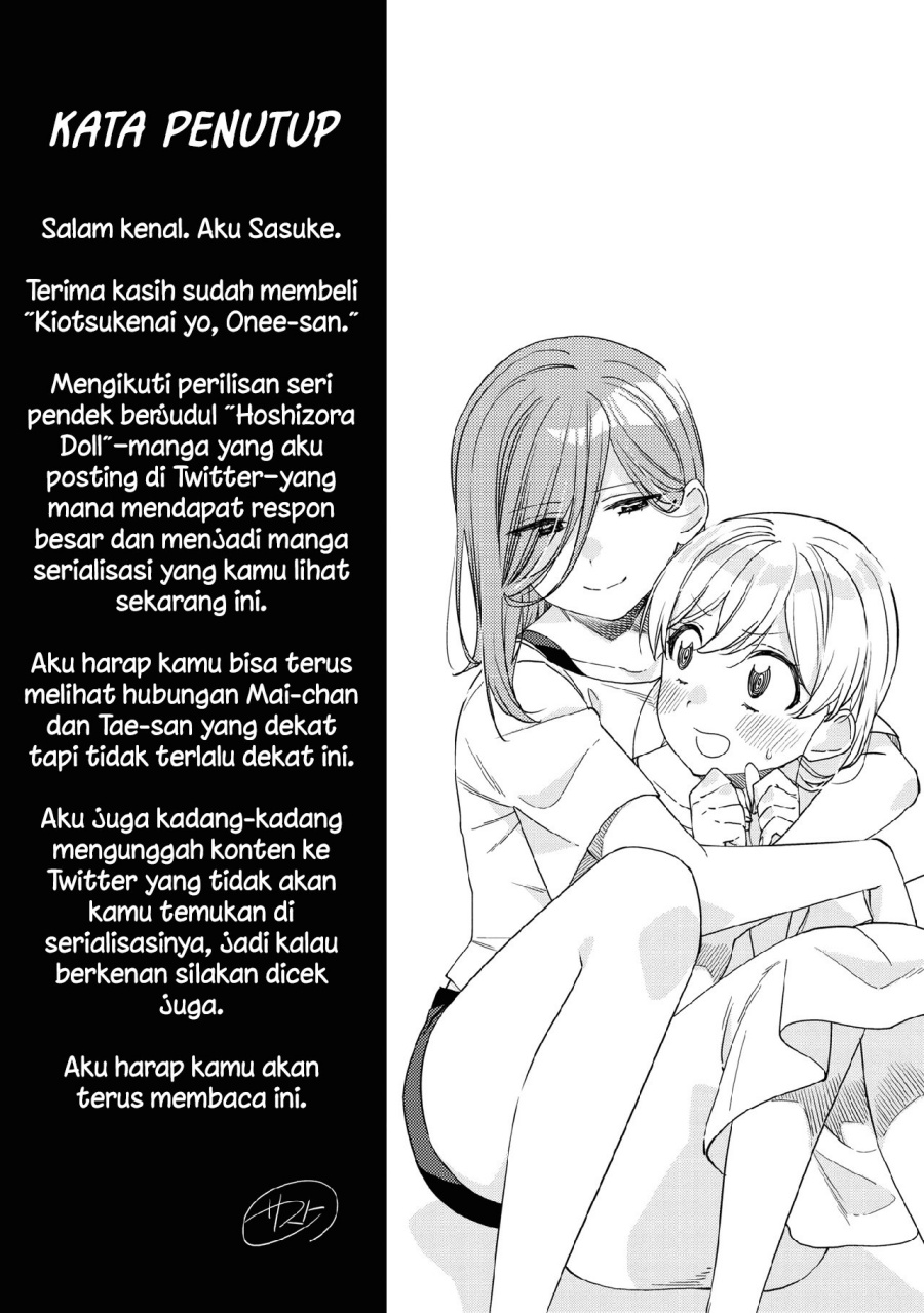 Baca Komik Kiotsukenayo, Onee-san Chapter 08.1 Gambar 1