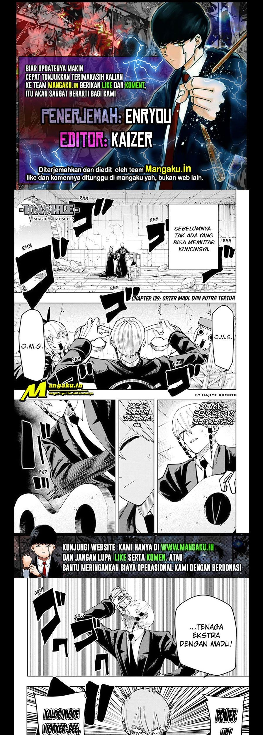 Baca Komik Mashle: Magic and Muscles Chapter 129 Gambar 1