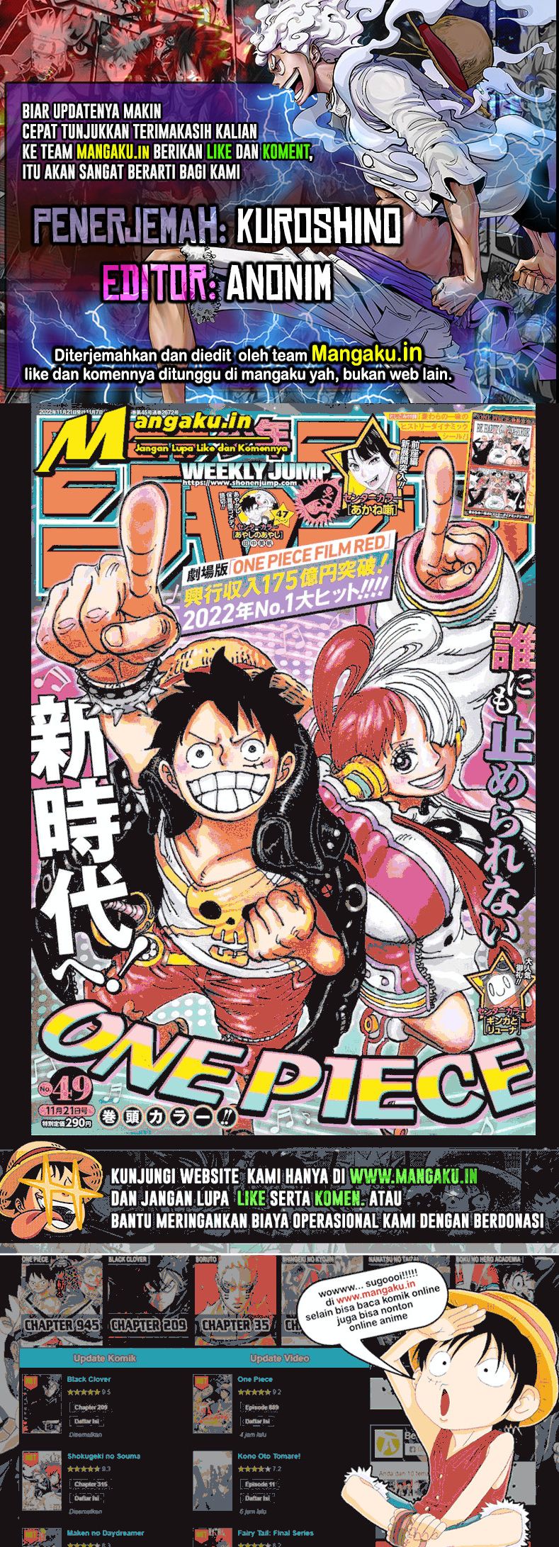 Baca Komik One Piece Chapter 1065 Gambar 1