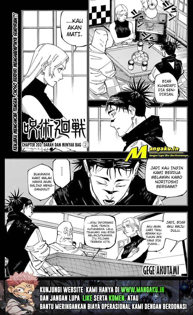 Baca Manga Jujutsu Kaisen Chapter 203 Gambar 2