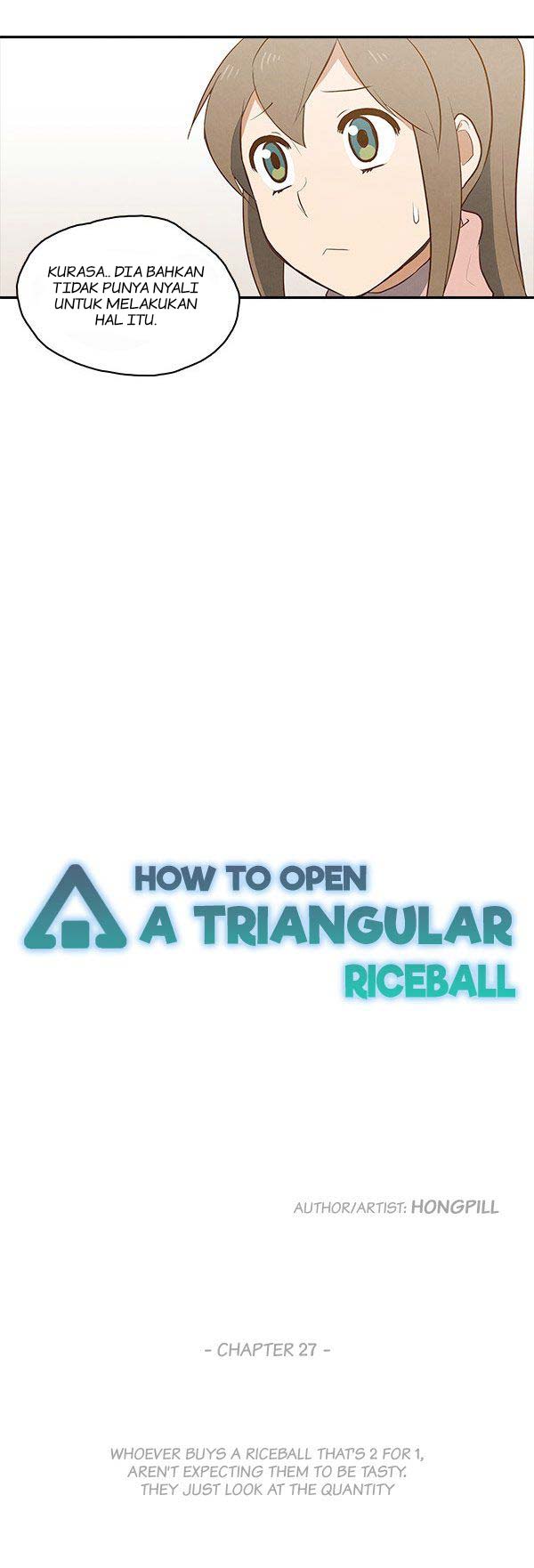 How to Open a Triangular Riceball Chapter 27 Gambar 3