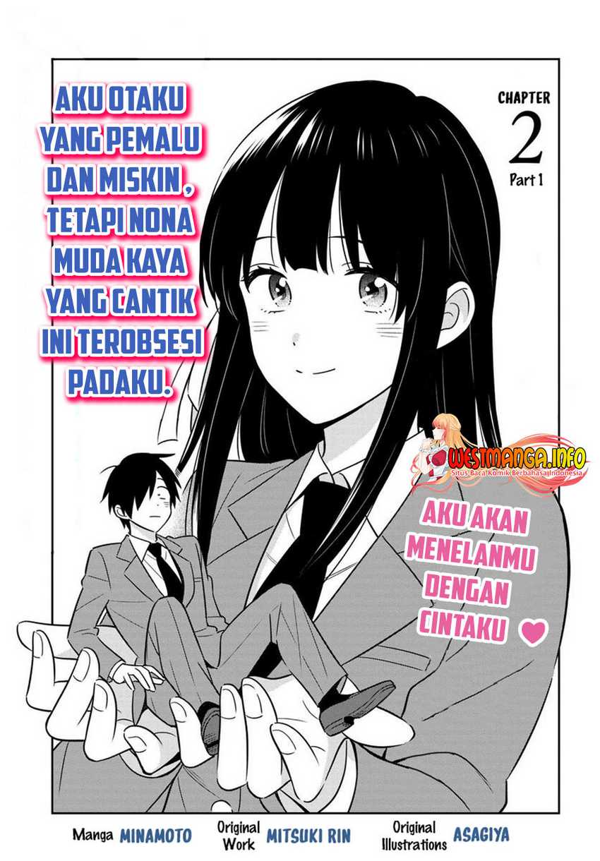 Baca Manga Inkya de Wotaku de Binbou Dakedo Bijin Ojou-sama ni Osaretemasu Chapter 02 Gambar 2