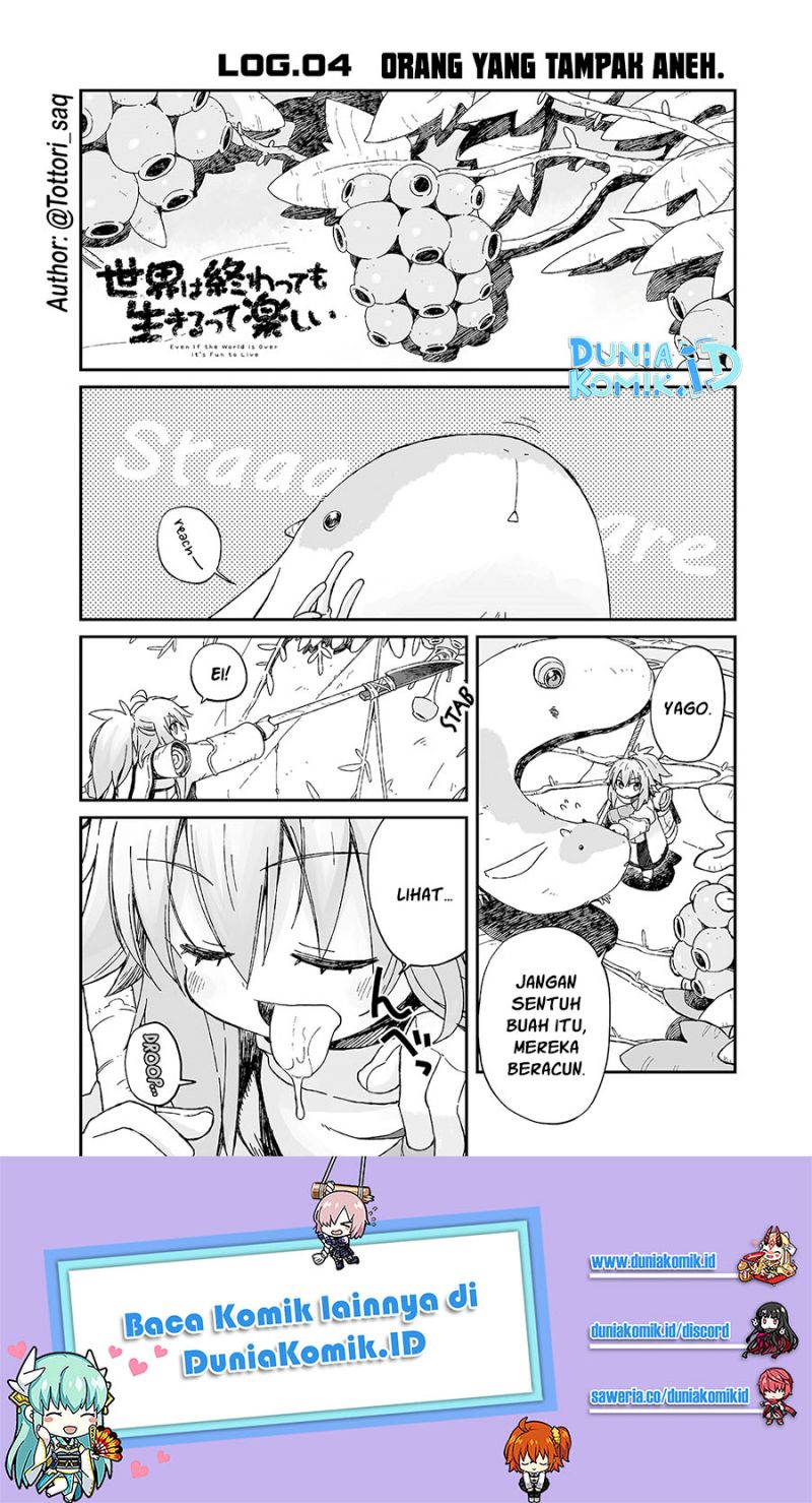 Baca Manga Sekai wa Owattemo Ikirutte Tanoshii Chapter 04 Gambar 2