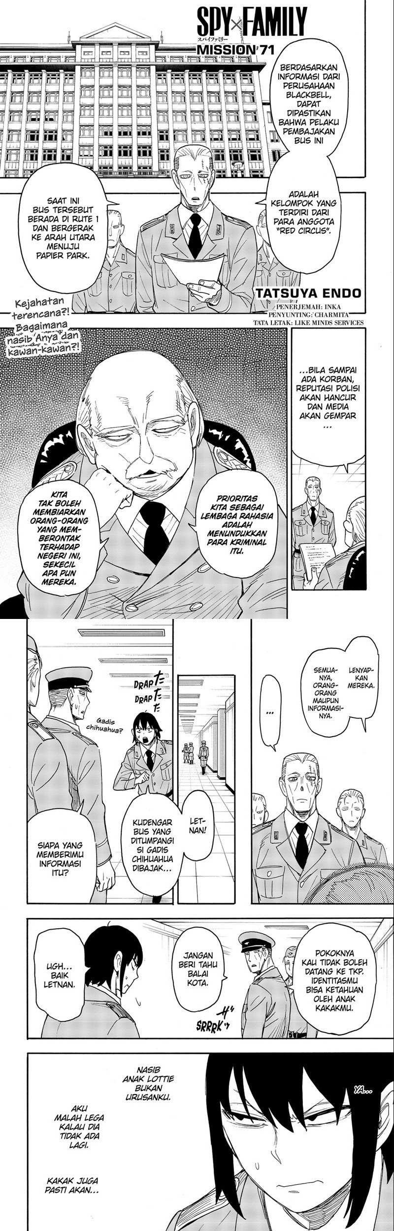 Komik Spy X Family Chapter 71 gambar nomor 1