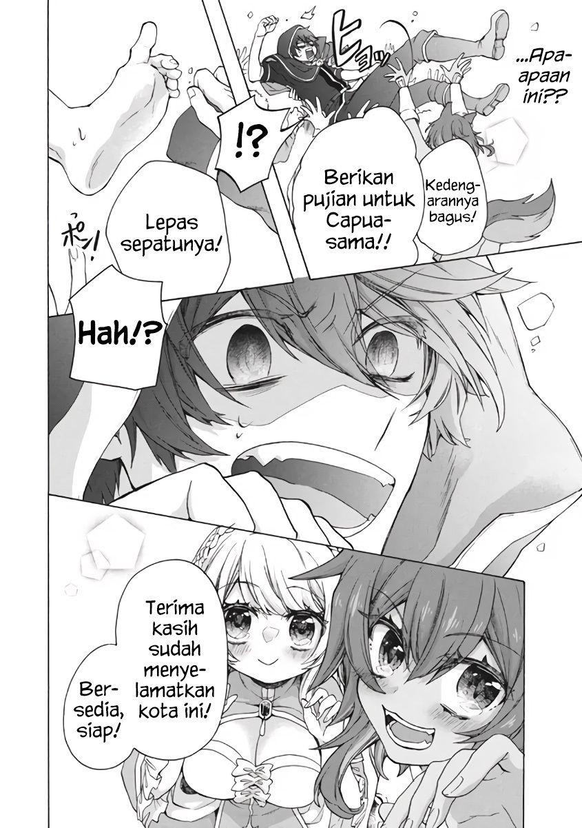 “Kukuku… He is the weakest of the Four Heavenly Monarchs.” I was dismissed from my job but somehow I became the master of a hero and a holy maiden. Chapter 09.2 Gambar 16