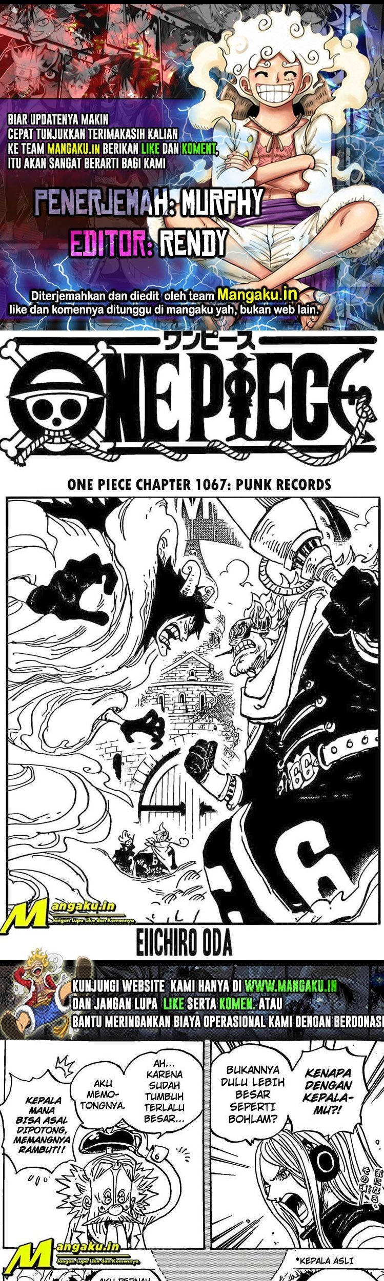 Baca Komik One Piece Chapter 1067 Gambar 1