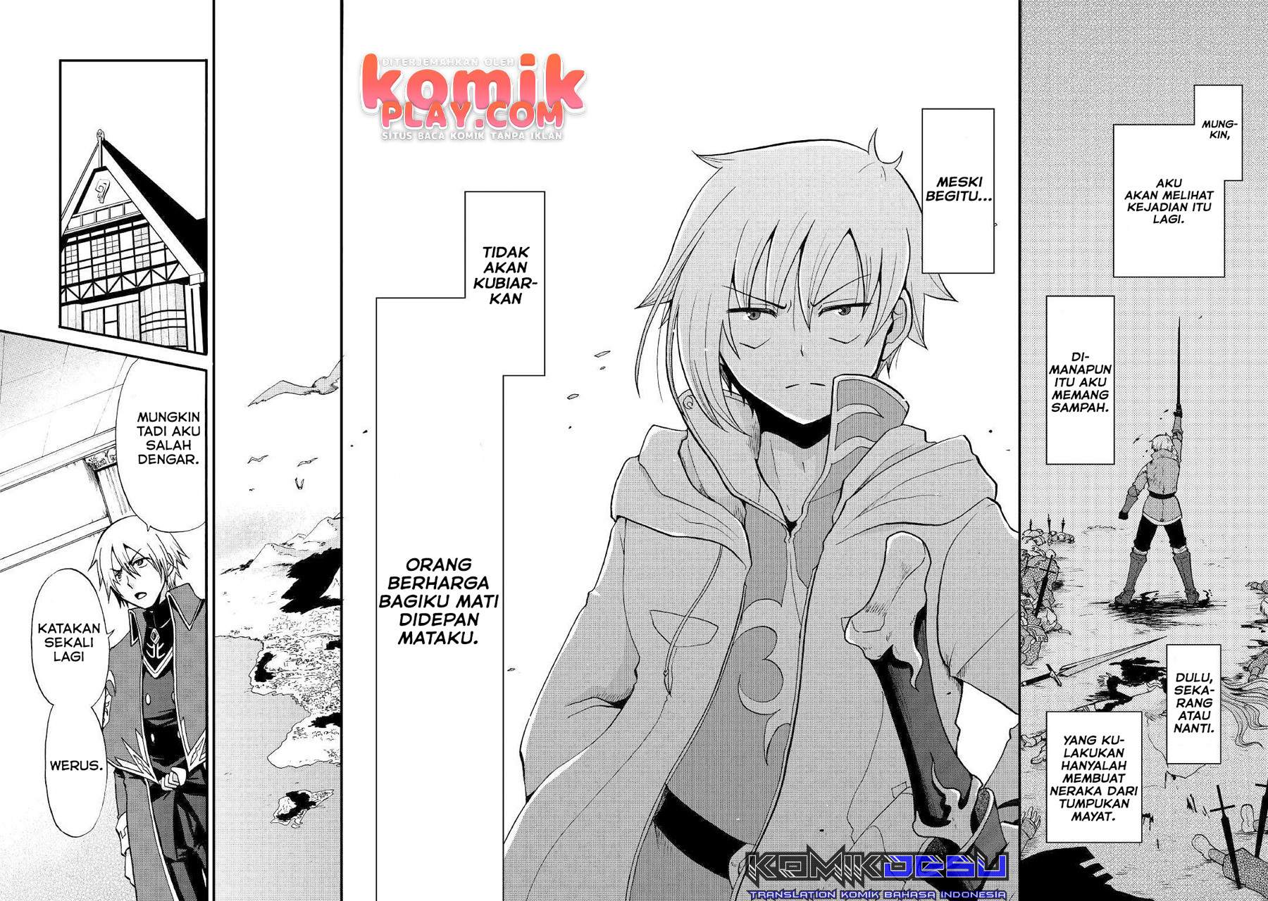 Zensei wa Ken Mikado. Konjou Kuzu Ouji Chapter 10 Gambar 33