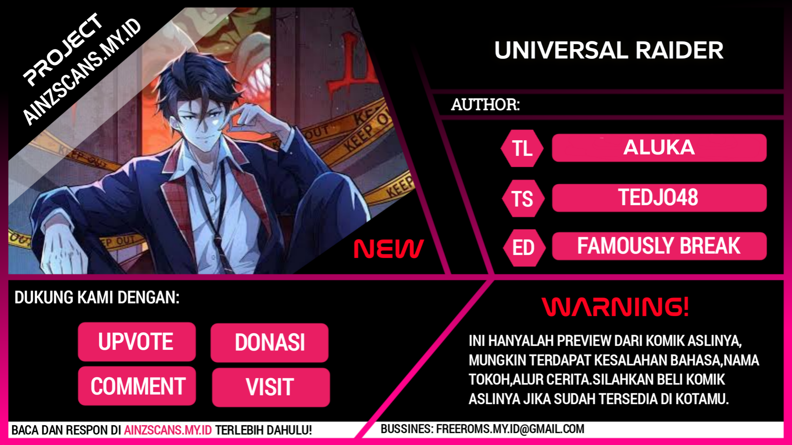 Baca Komik Universal Raider Chapter 12 Gambar 1