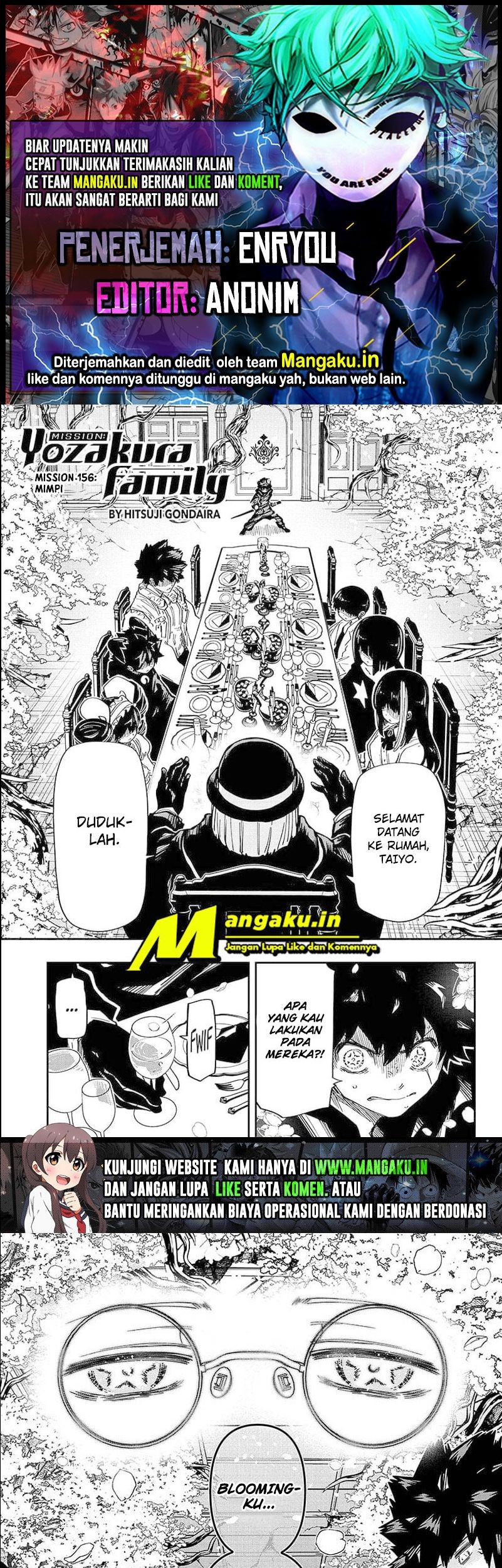 Baca Komik Mission: Yozakura Family Chapter 156 Gambar 1