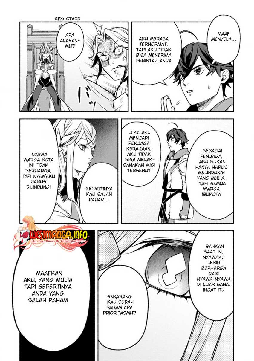 Sono Monban, Saikyou Nitsuki: Tsuihou Sareta Bougyo Ryoku 9999 no Senshi, Outo no Monban Toshite Musou Suru Chapter 14.2 Gambar 11