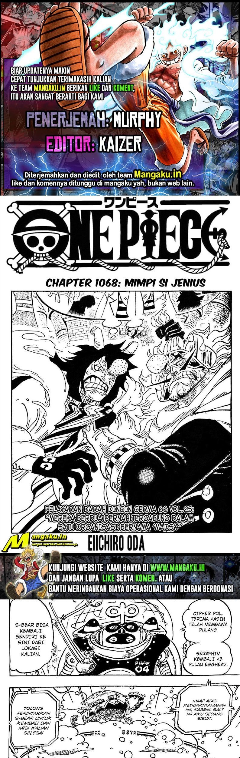 Baca Komik One Piece Chapter 1068 Gambar 1