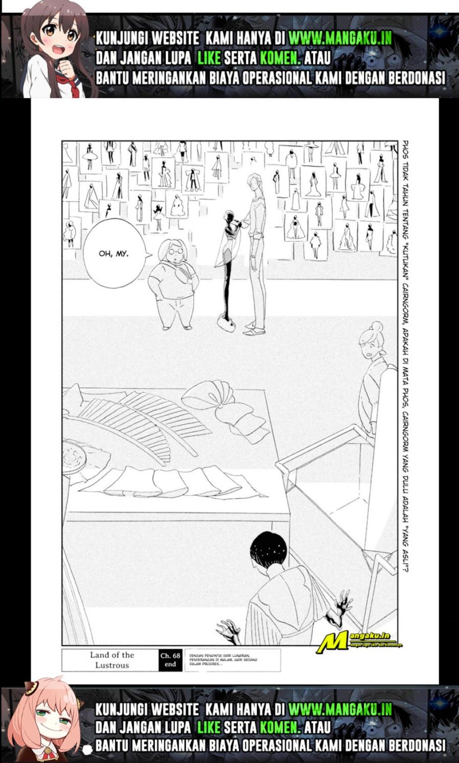 Houseki no Kuni Chapter 68 Gambar 18