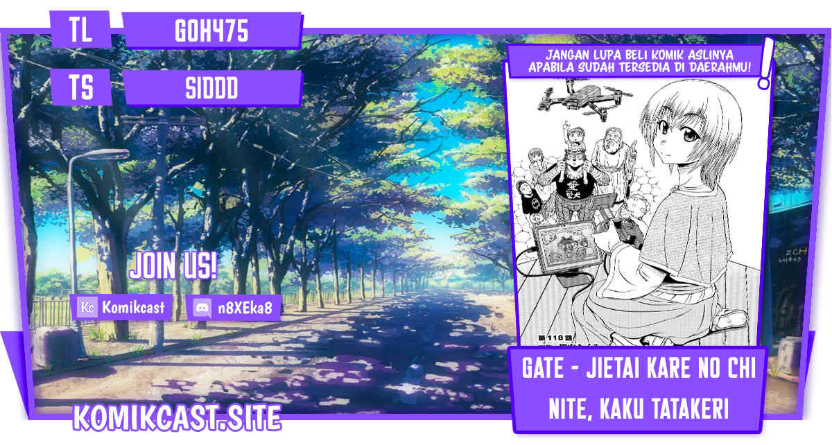 Komik Gate – Jietai Kare no Chi nite Kaku Tatakeri Chapter 118 gambar nomor 1