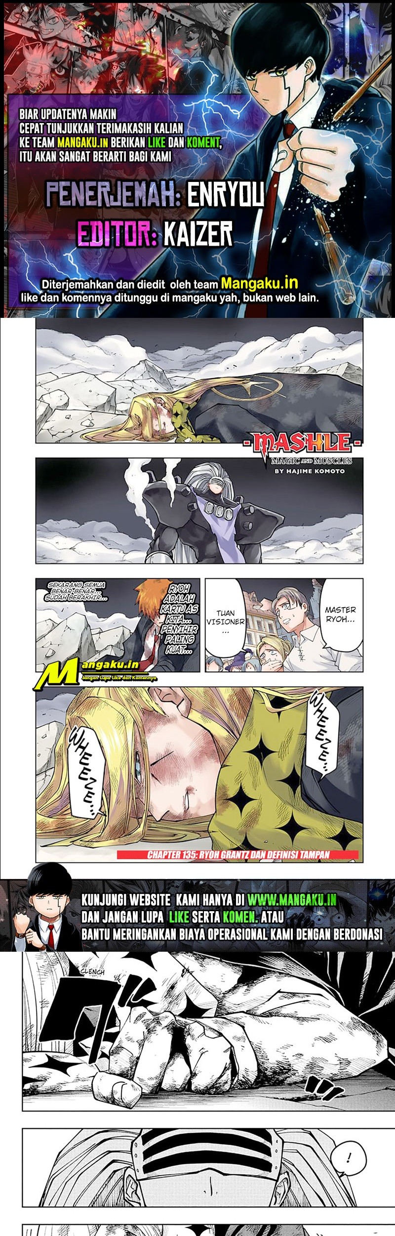 Baca Komik Mashle: Magic and Muscles Chapter 135 Gambar 1