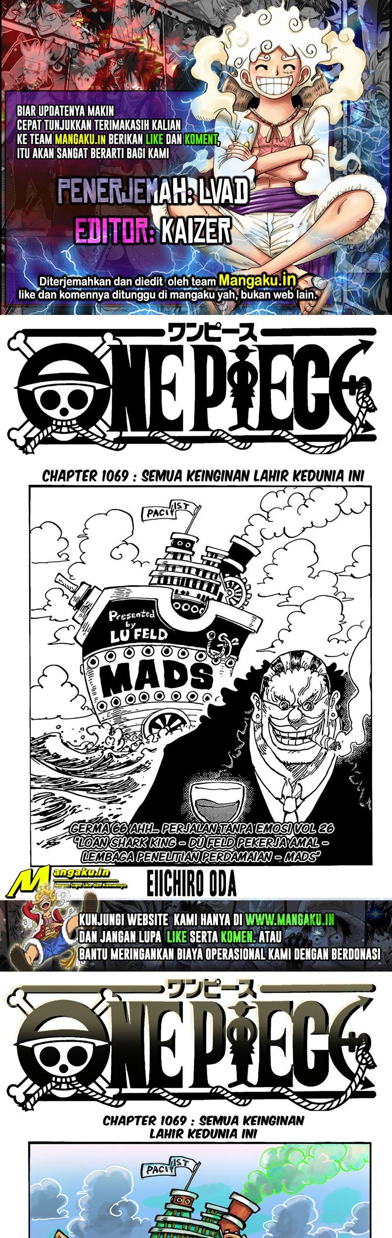 Baca Komik One Piece Chapter 1069 Gambar 1