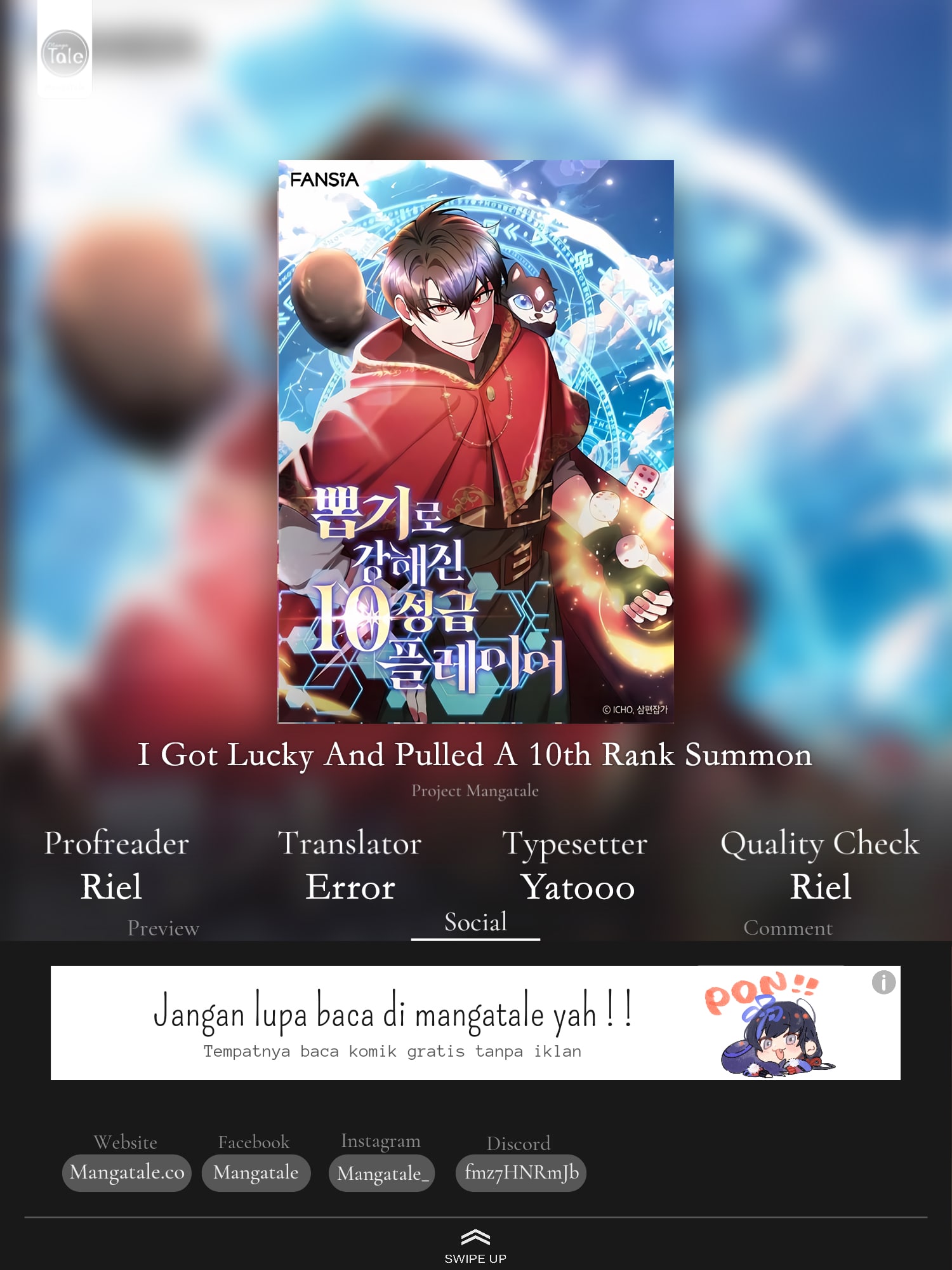 Baca Komik I Got Lucky And Pulled A 10th Rank Summon Chapter 11 Gambar 1