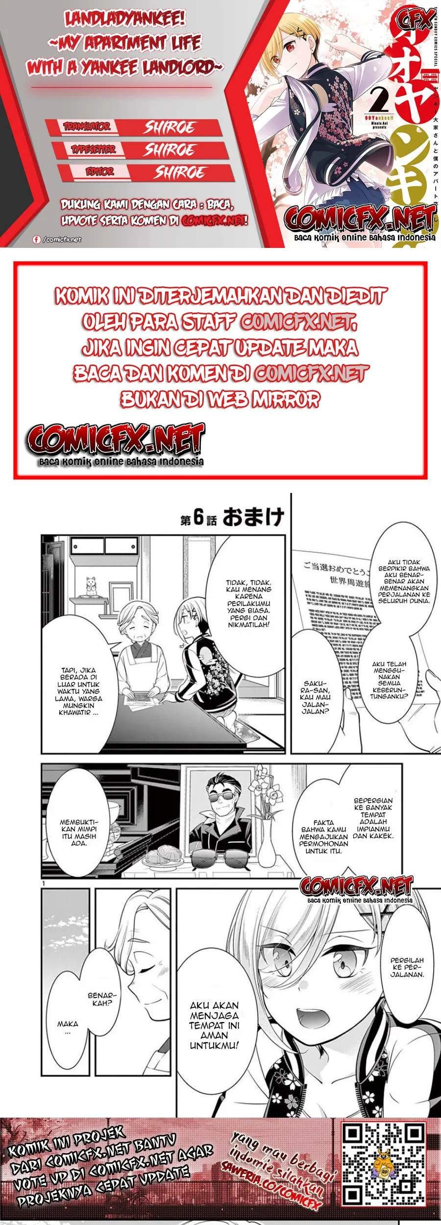 Baca Komik LandLadyankee! ~My Apartment Life with a Yankee Landlord~ Chapter 06.5 Gambar 1