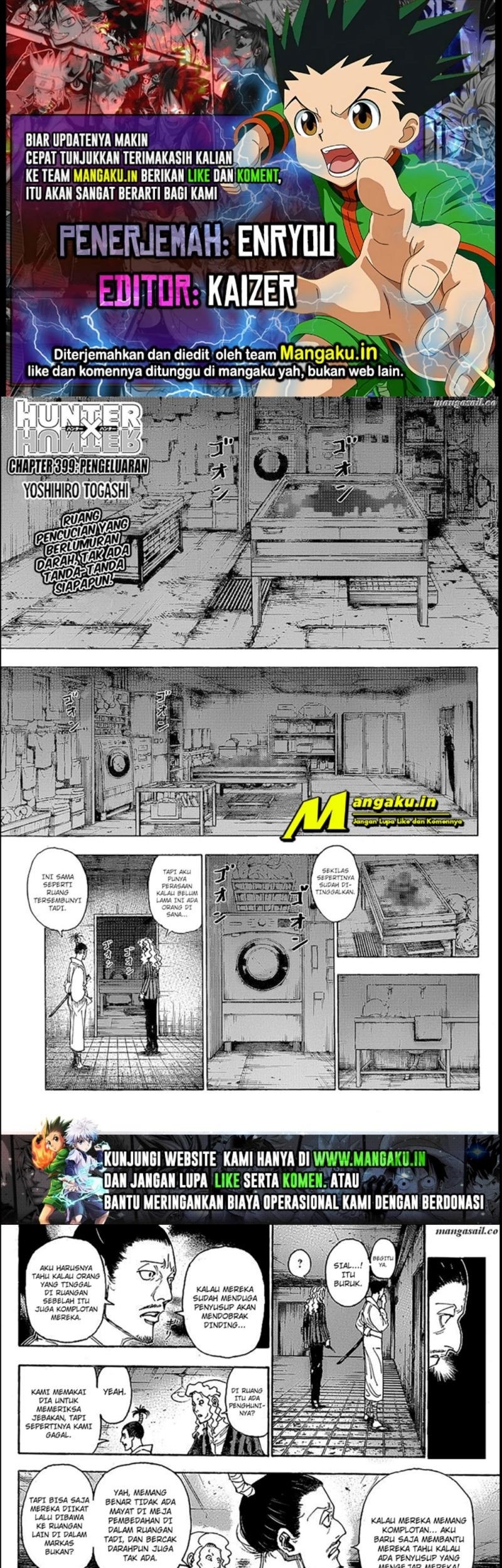 Baca Komik Hunter x Hunter Chapter 399 Gambar 1