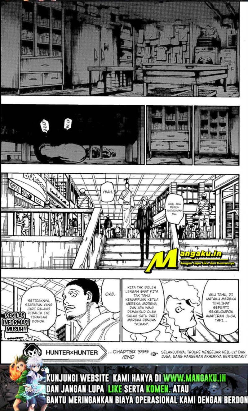 Hunter x Hunter Chapter 399 Gambar 13