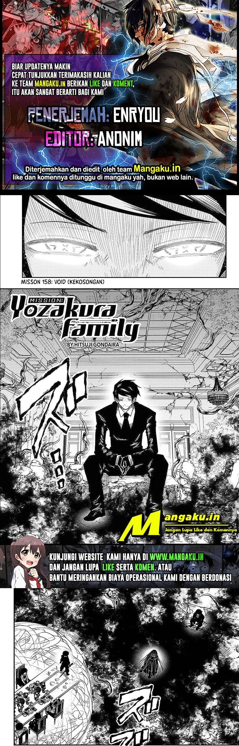 Baca Komik Mission: Yozakura Family Chapter 158 Gambar 1