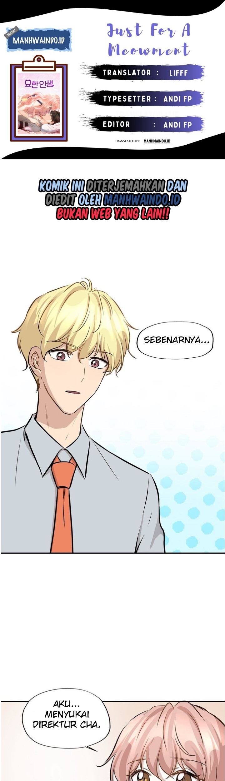 Baca Komik Just for a Meowment Chapter 58 Gambar 1