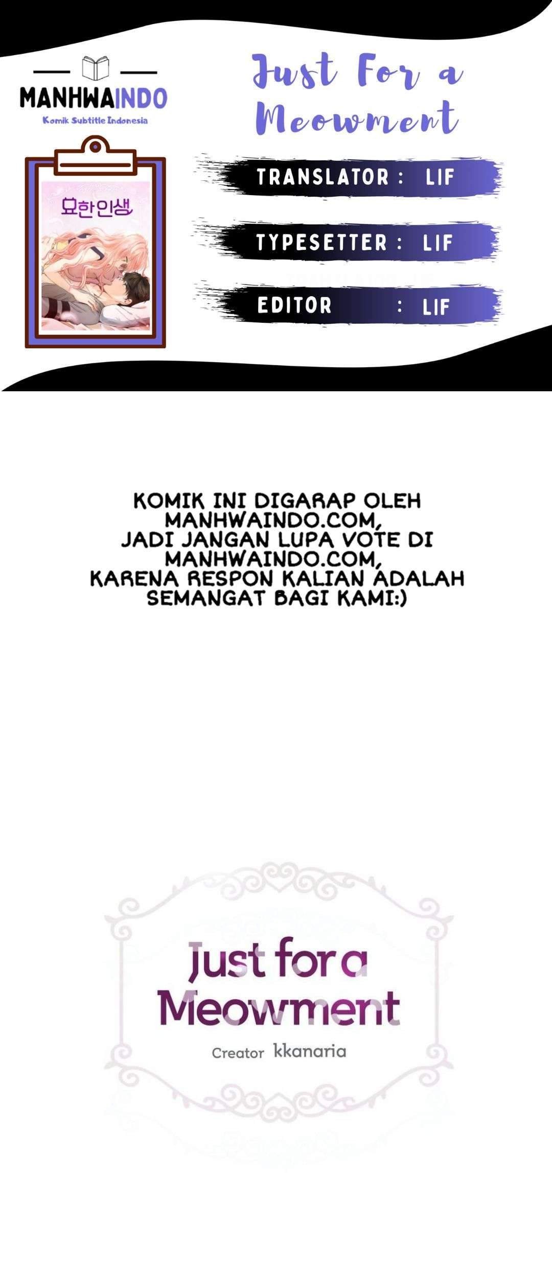Baca Komik Just for a Meowment Chapter 11 Gambar 1