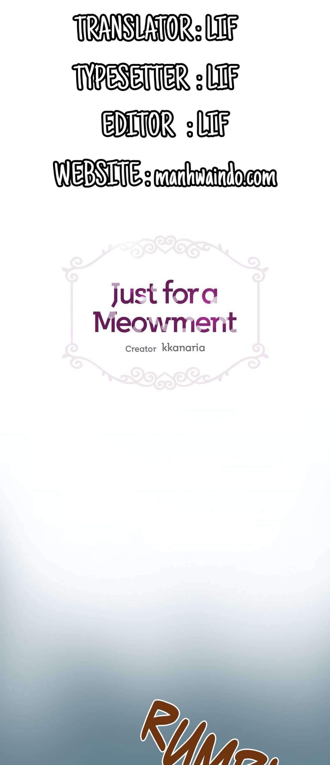 Baca Komik Just for a Meowment Chapter 1 Gambar 1