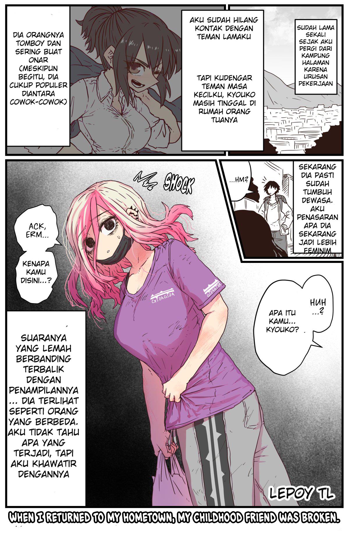 Baca Manga Jimoto ni Kaettekitara Osananajimi ga Kowareteta Chapter 1 Gambar 2