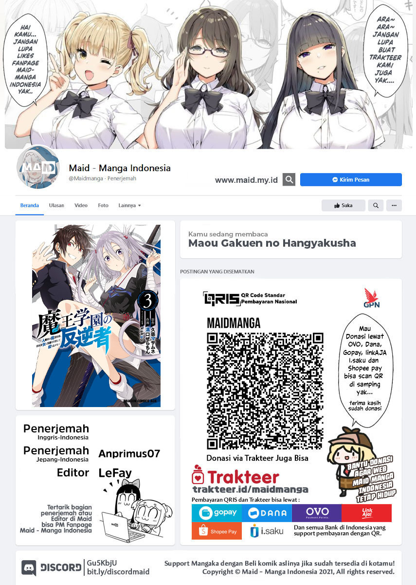 Baca Manga Maou Gakuen no Hangyakusha Chapter 25 Gambar 2