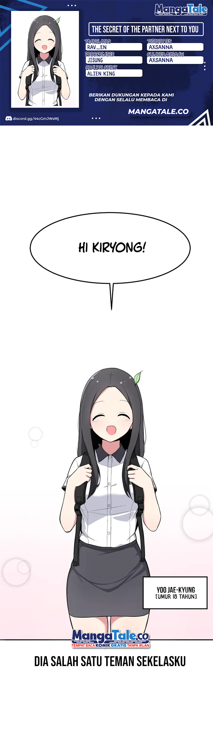 Baca Komik The Secret of the Partner Next to You Chapter 01 Gambar 1