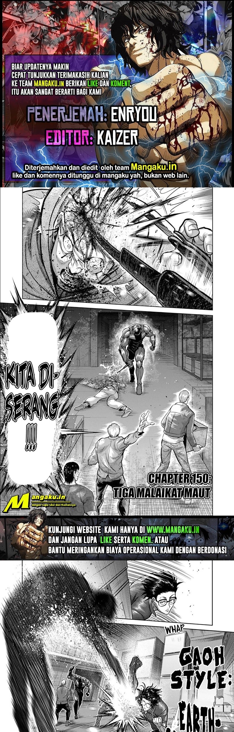 Baca Komik Kengan Omega Chapter 150 Gambar 1